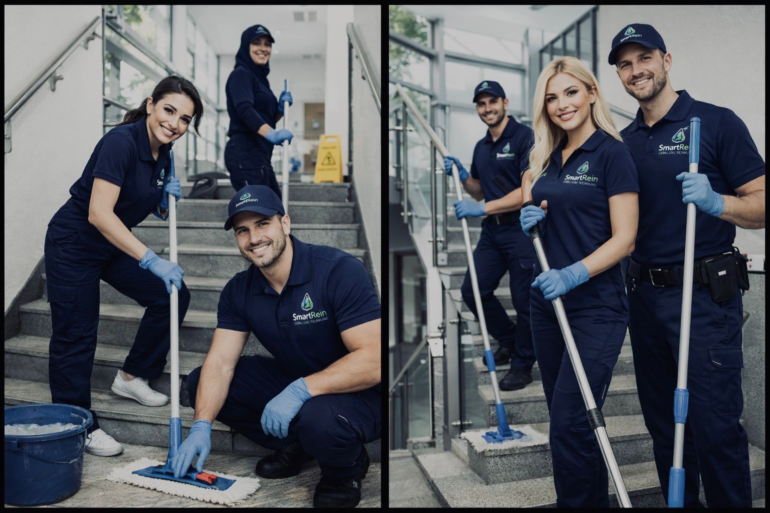 Stairwell cleaning • great first impression