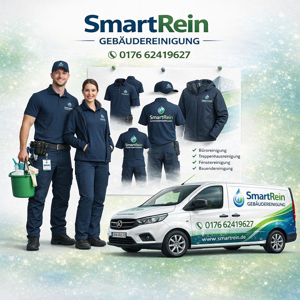 SmartRein Gebäudereinigung Team & Fahrzeuge